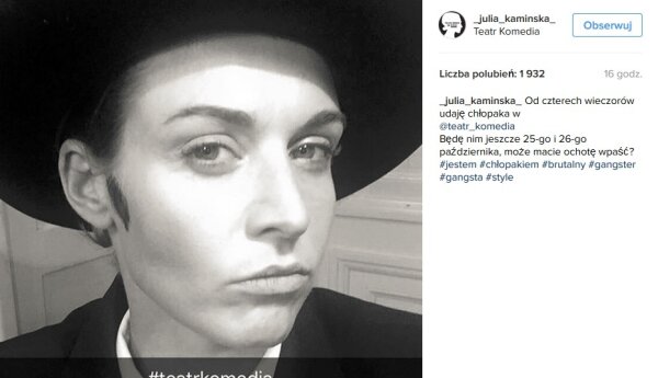 Julia Kamińska w nietypowej stylizacji