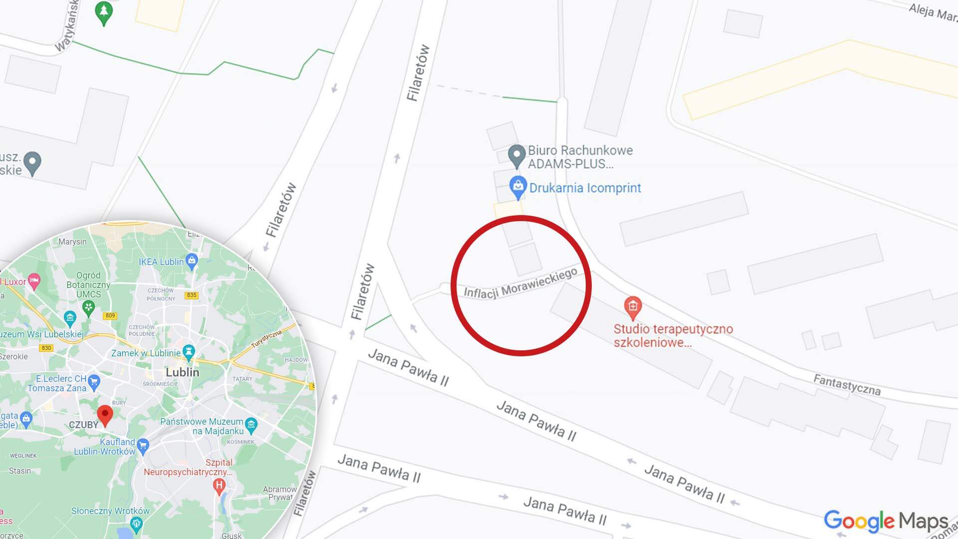 Nowa ulica na mapach Google'a. Inflacji Morawieckiego 